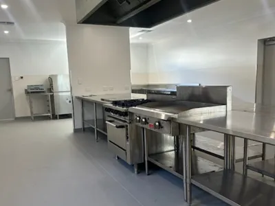 Mt Pleasant Kitchen completed - equipment
