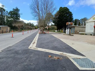 Melrose Street Mount Pleasant Kerb and gutter progress shot 26 Aug 2024