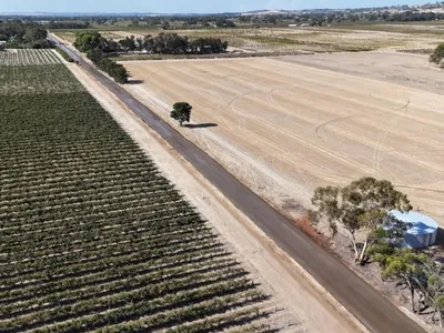 Neldner Road aerial view