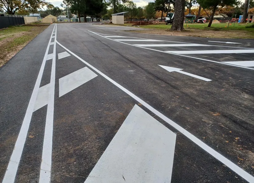 Tanunda Rec Park - New entry with line markings