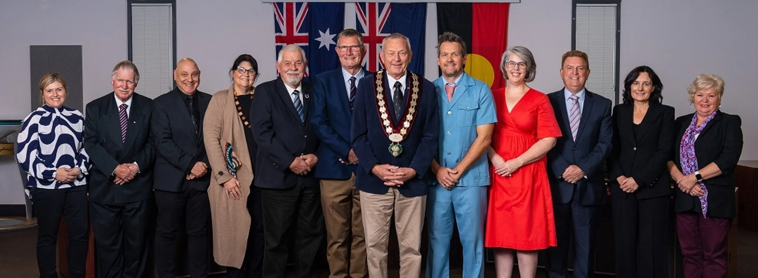 Elected Member corporate photography formal 2022 internal use group photo