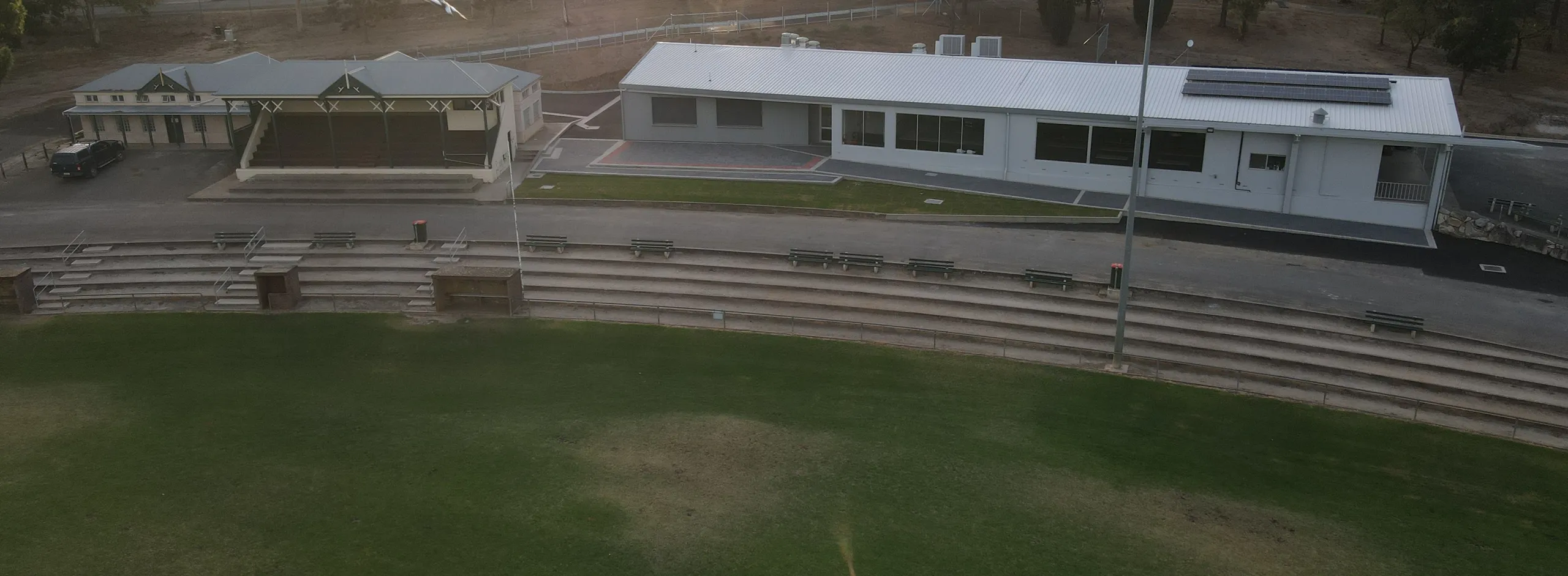 Angas Rec Park Clubrooms and Changerooms Drone Image