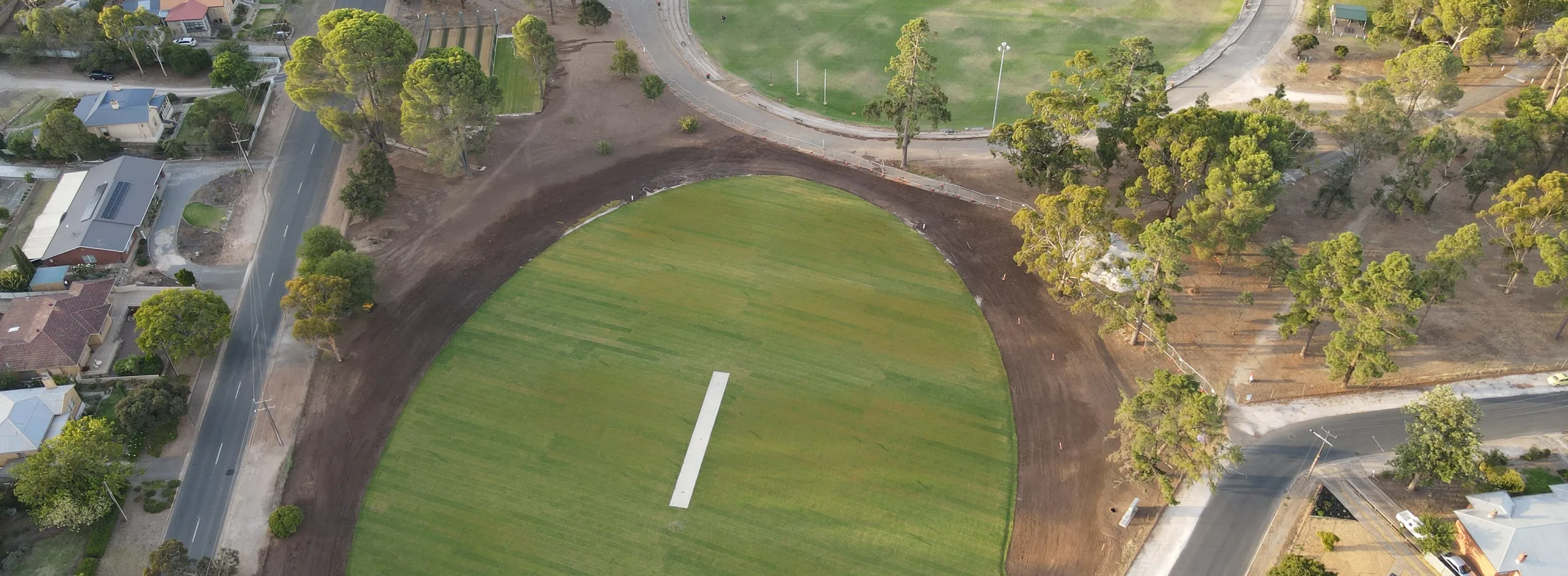 Angas Rec Park Junior Oval and Main Oval Drone Image