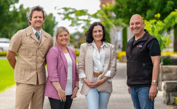 Elected member corporate photography informal 2022 internal use group photo Rick Lane Heidi Thompson Jane Evans Dave de Vries