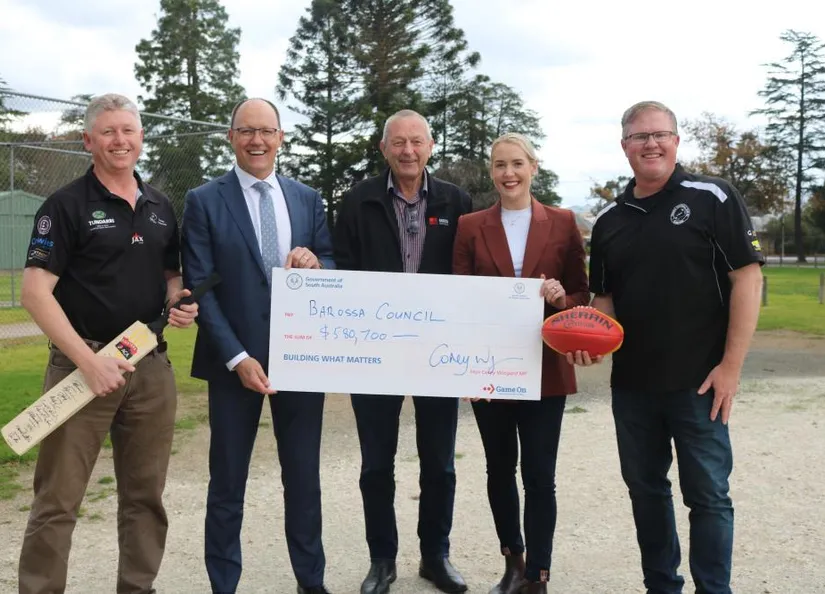 Grassroots funding Tanunda Recreation Park junior oval and cricket nets 2021 photos