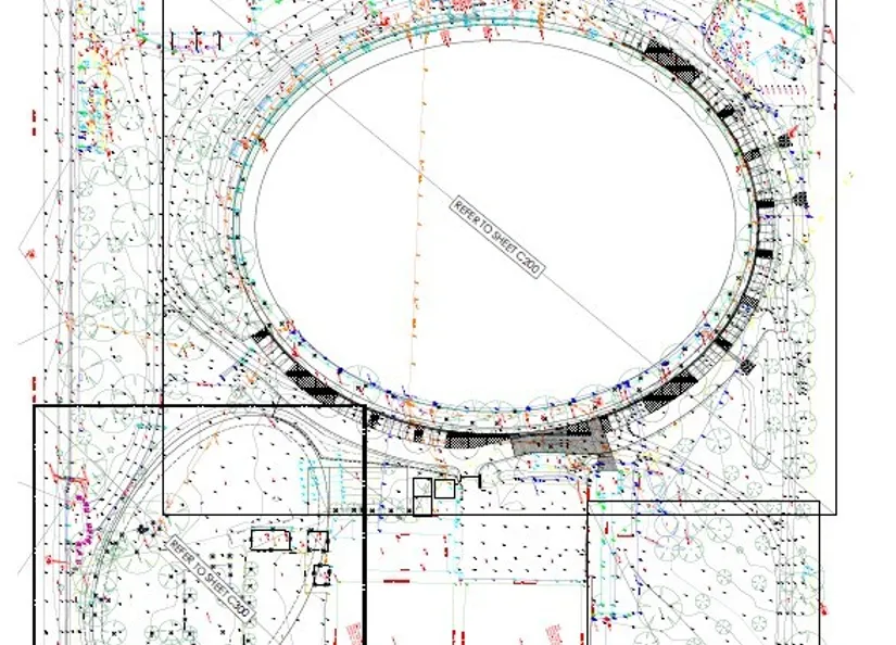 Junior Oval civil plans