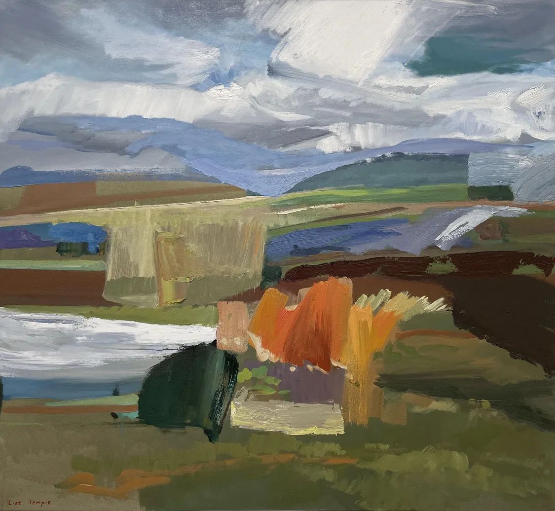 painting of abstracted landscape