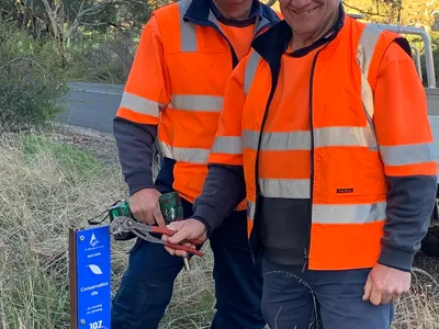 New Blue marker site installs 2