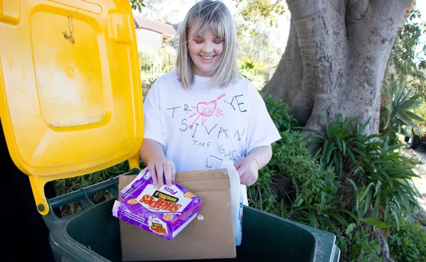 Environment yellow bin collection