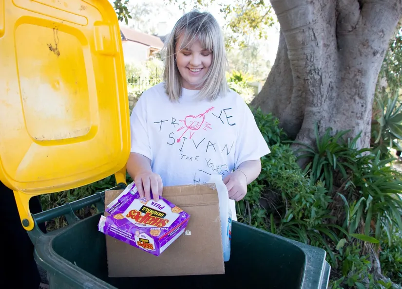 Environment yellow bin collection