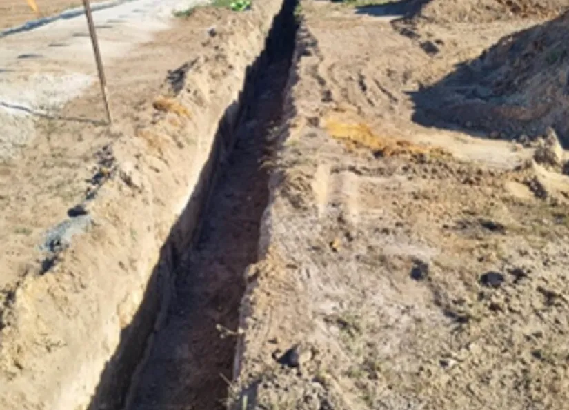 Rugby Development Deep Trenching for Sewer