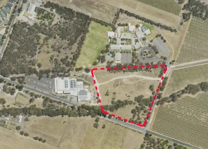 Rugby Development site outline - birds eye view