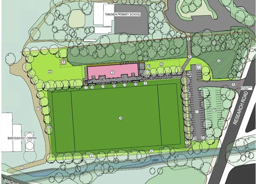 Rugby Field Site Plan