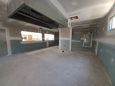 Mt Pleasant Community Kitchen - progress shot, internal walls