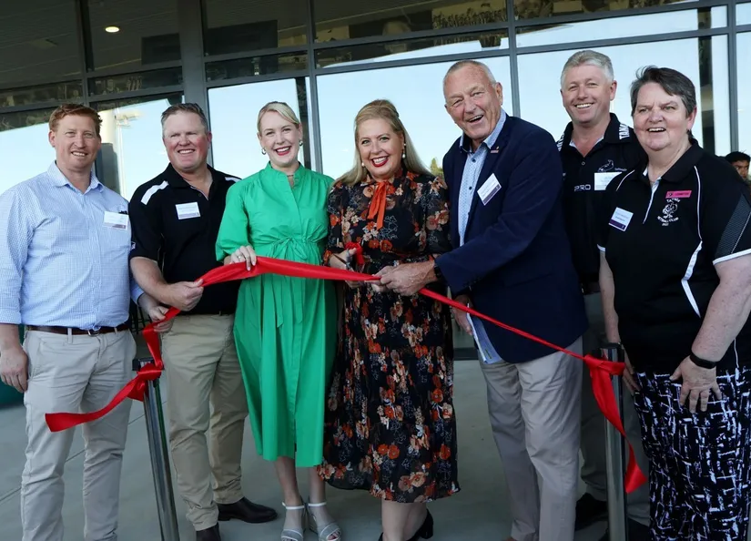 Tanunda Rec Park Clubrooms Opening Event Ribbon Cutting