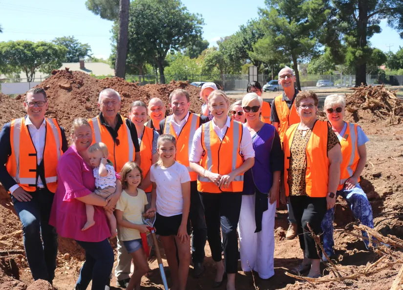 Tanunda Recreation Park Inclusive Playground - sod turning with Hon Josh Teague MP |  Minister for Planning and Local Government