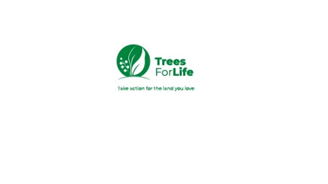 Trees for life white background