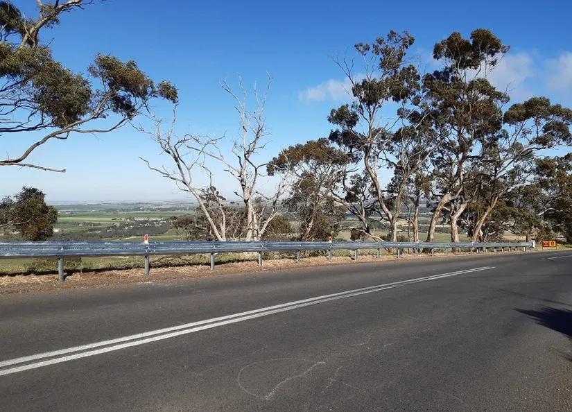 Mengler hill road guard rail