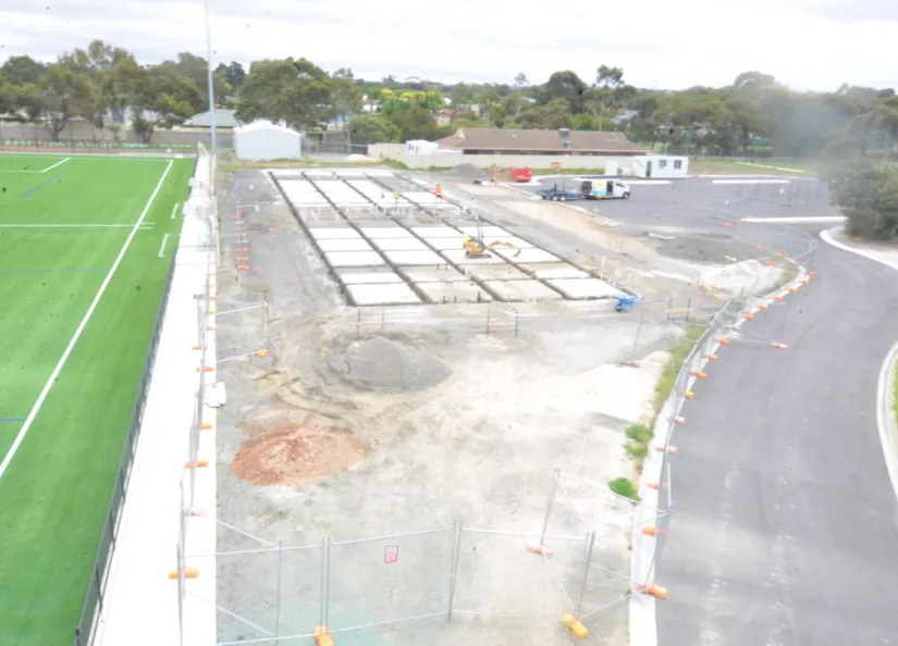 Soccer Clubrooms Aerial View