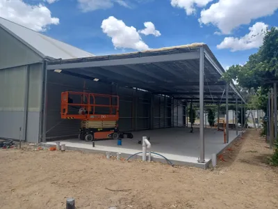 Mt Pleasant Community Kitchen steel work and roof